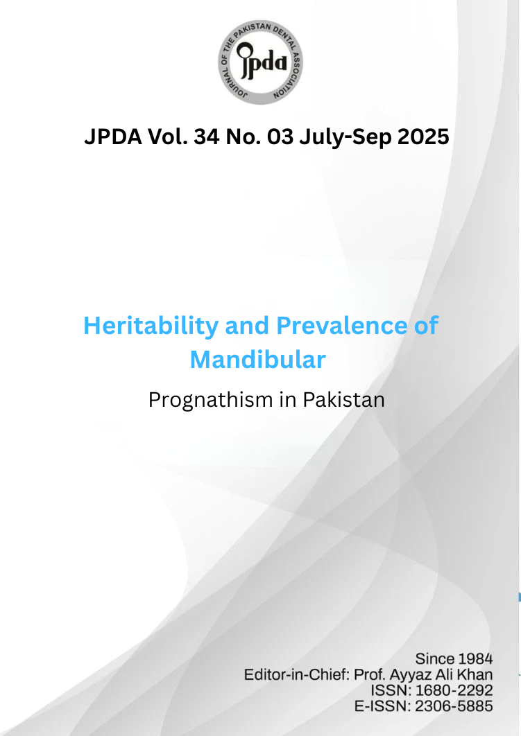 Journal of The Pakistan Dental Association